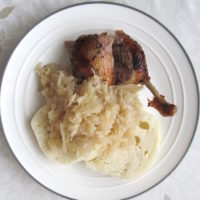 Pečená kačka s kapustou